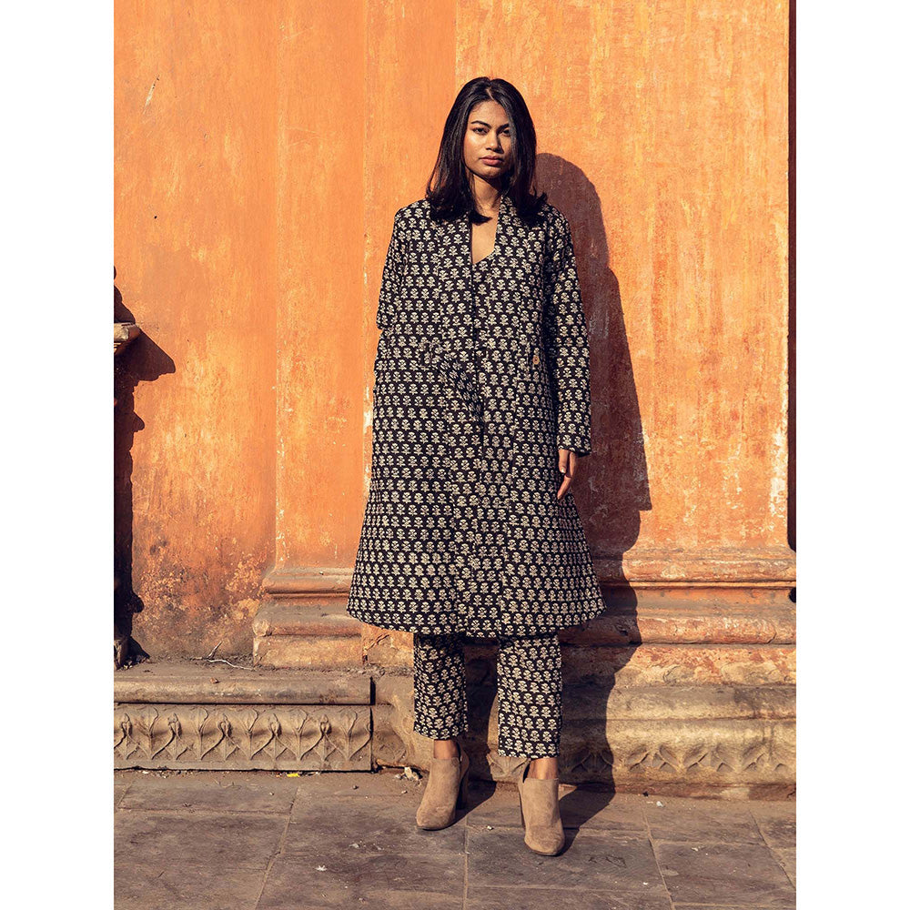 Gulabo Jaipur Kafia Black Co-ord (Set of 3)