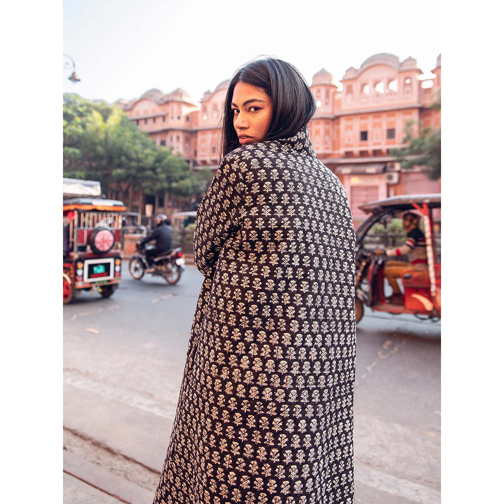 Gulabo Jaipur Kafia Black Co-ord (Set of 3)