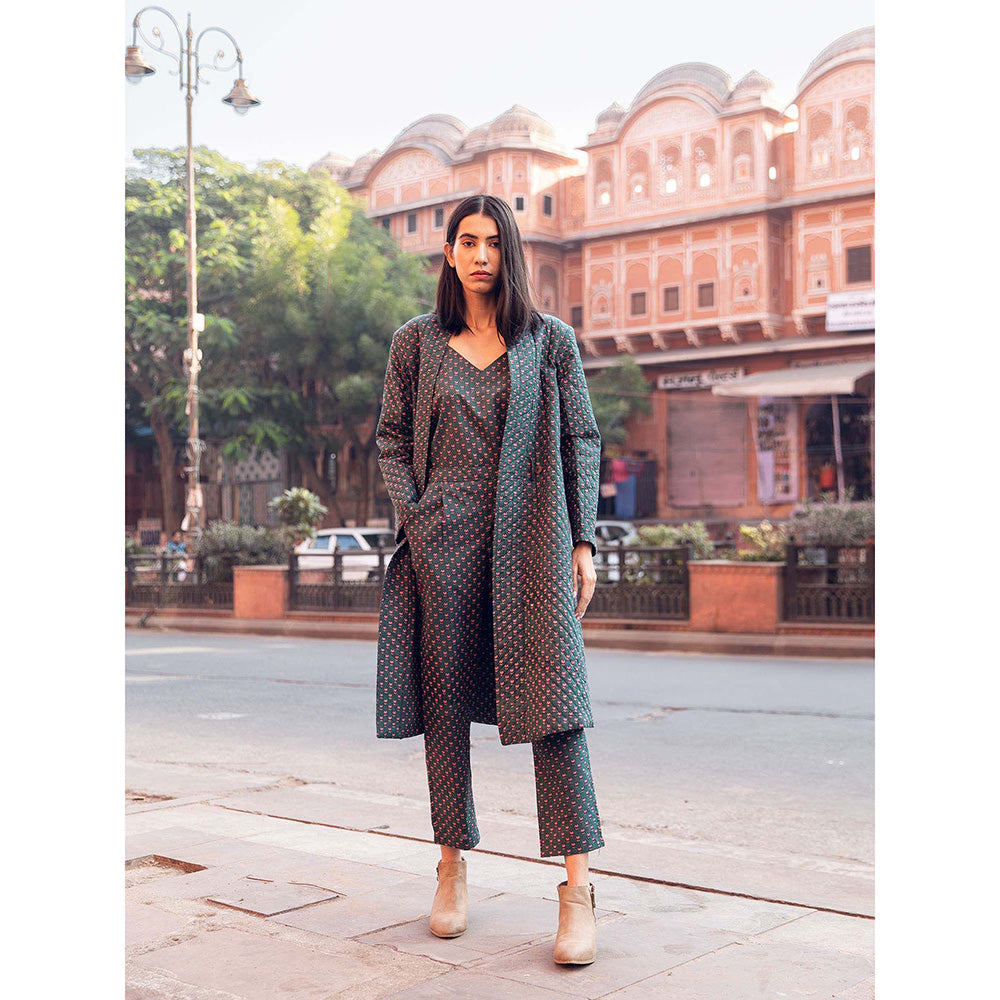 Gulabo Jaipur Kafia Emerald Co-ord (Set of 3)