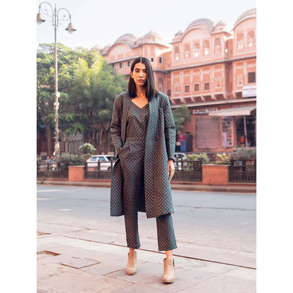 Gulabo Jaipur Kafia Emerald Co-ord (Set of 3)