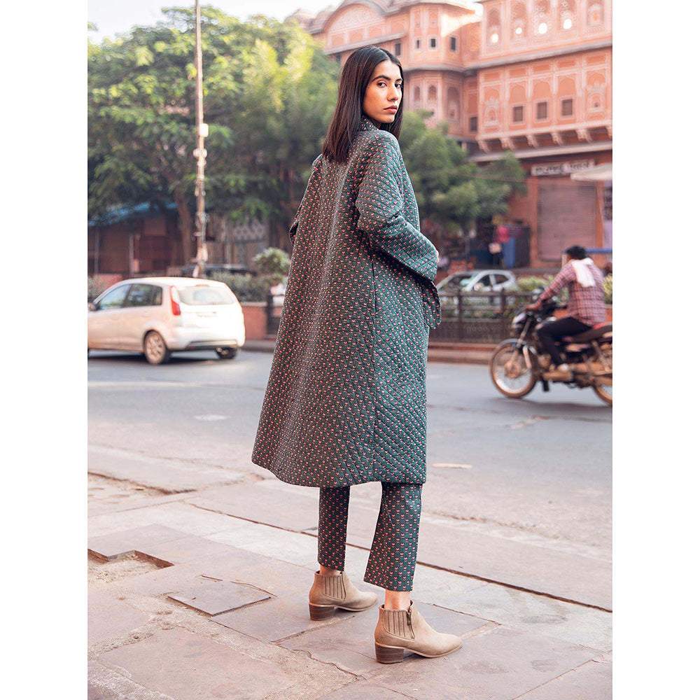 Gulabo Jaipur Kafia Emerald Co-ord (Set of 3)