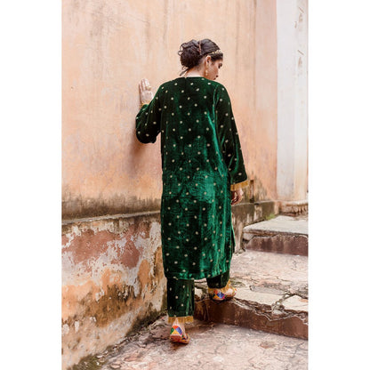 Gulabo Jaipur Chitra Green Kurta (Set of 3)