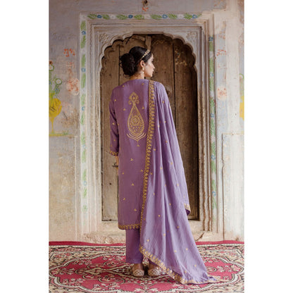 Gulabo Jaipur Sweta Purple Kurta (Set of 3)