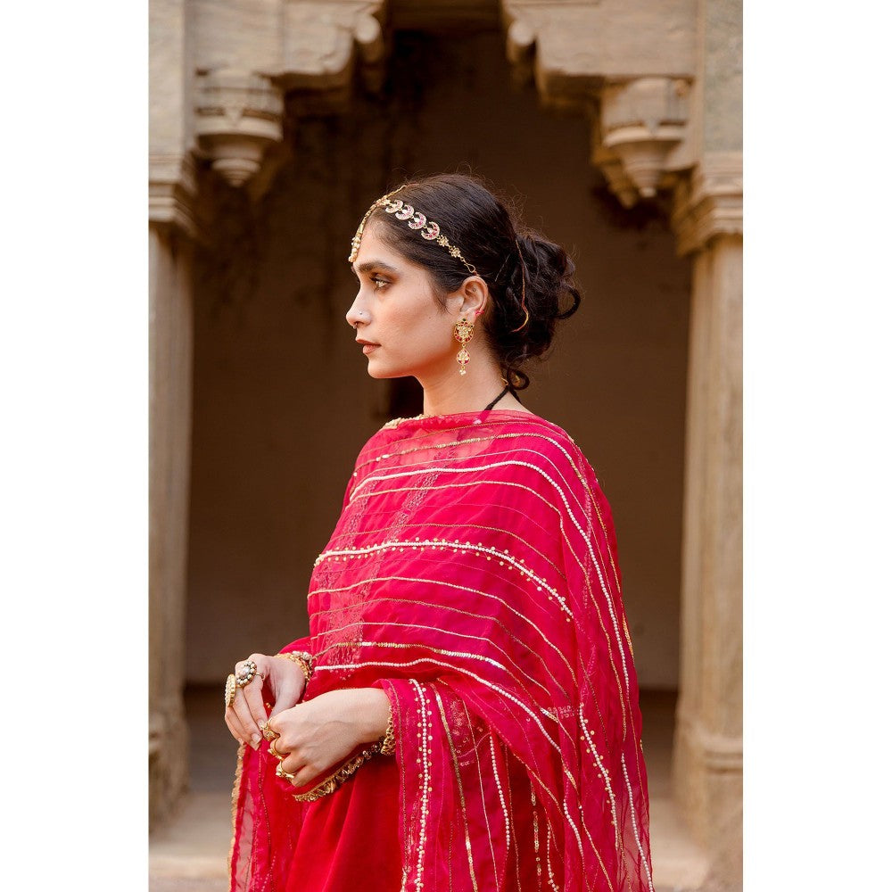 Gulabo Jaipur Laxmi Pink Kurta (Set of 3)
