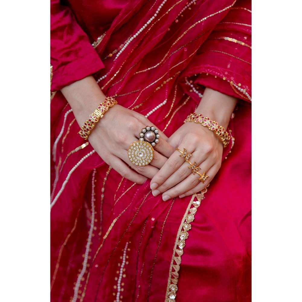 Gulabo Jaipur Laxmi Pink Kurta (Set of 3)