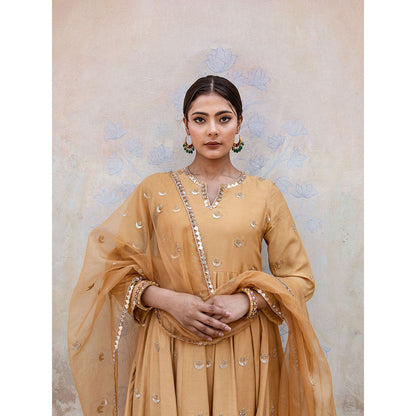Gulabo Jaipur Chandni Beige Kurta (Set of 3)