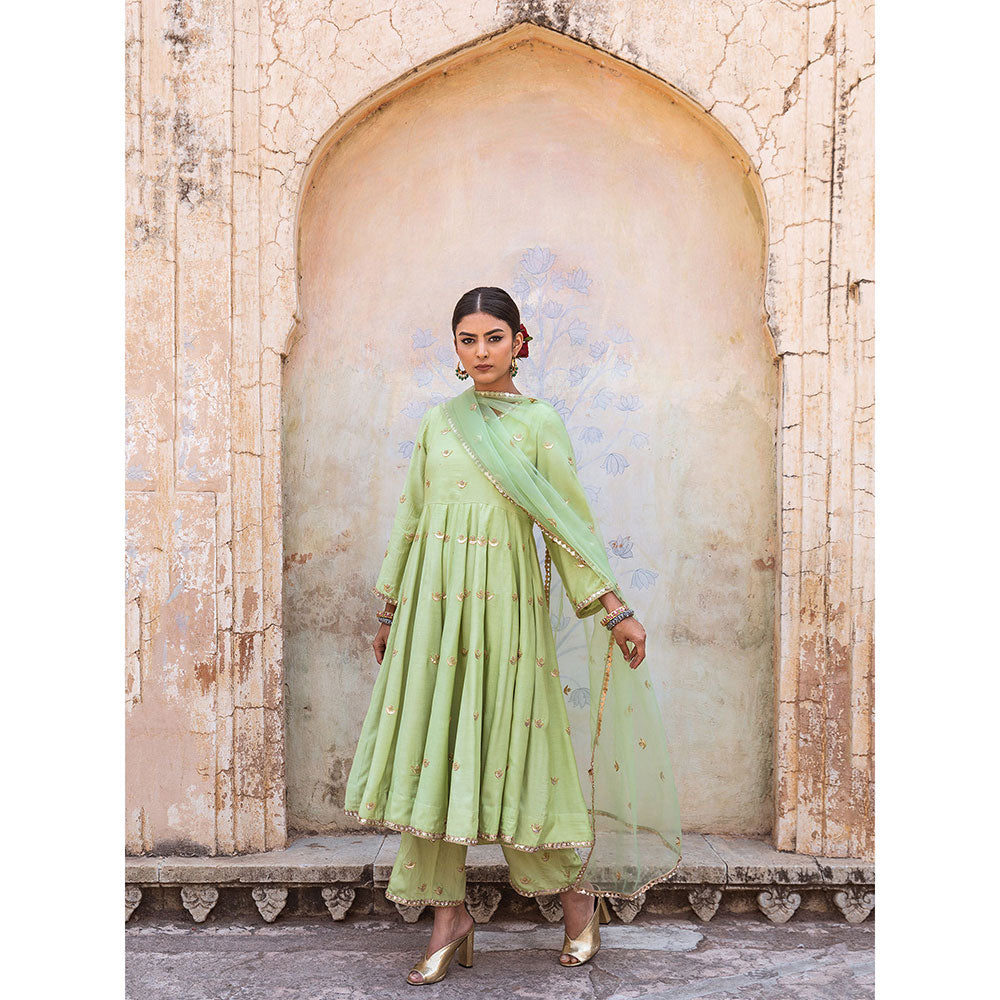 Gulabo Jaipur Chandni Pista Kurta (Set of 3)