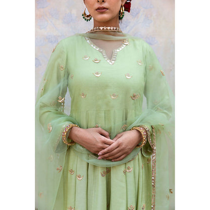 Gulabo Jaipur Chandni Pista Kurta (Set of 3)