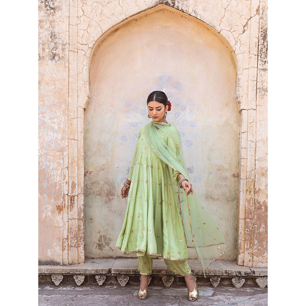 Gulabo Jaipur Chandni Pista Kurta (Set of 3)