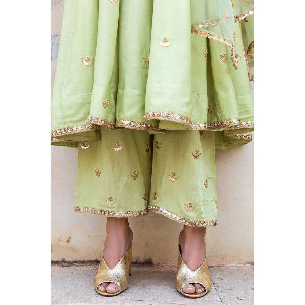 Gulabo Jaipur Chandni Pista Kurta (Set of 3)