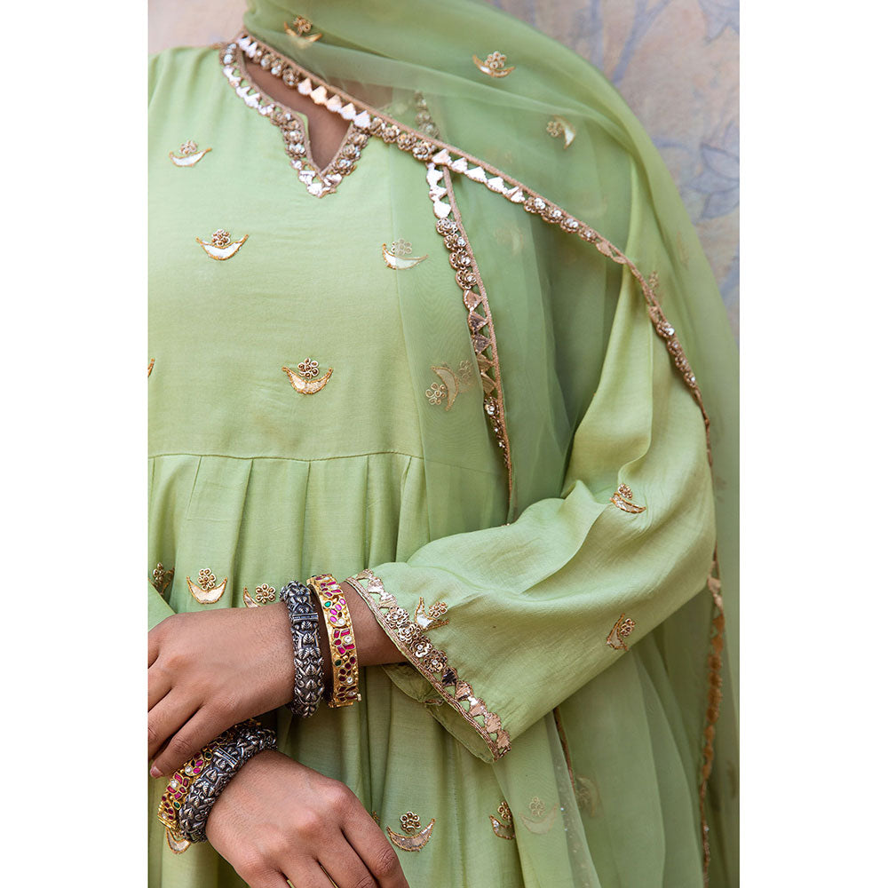 Gulabo Jaipur Chandni Pista Kurta (Set of 3)
