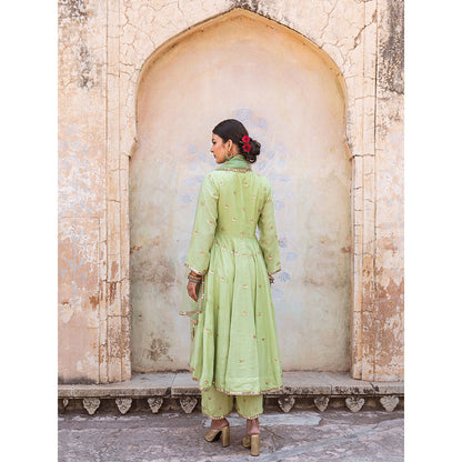 Gulabo Jaipur Chandni Pista Kurta (Set of 3)