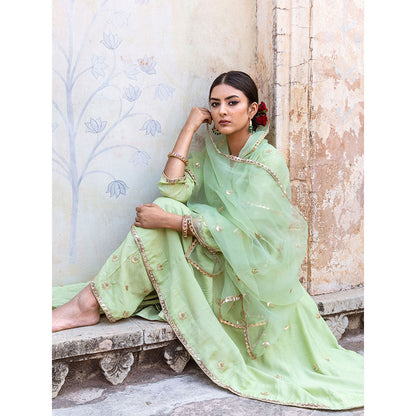 Gulabo Jaipur Chandni Pista Kurta (Set of 3)