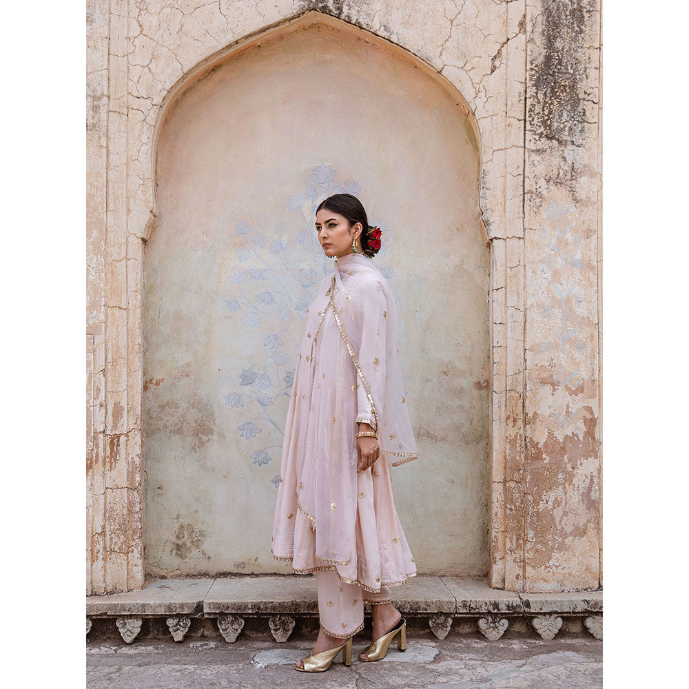 Gulabo Jaipur Chandni Pink Kurta (Set of 3)