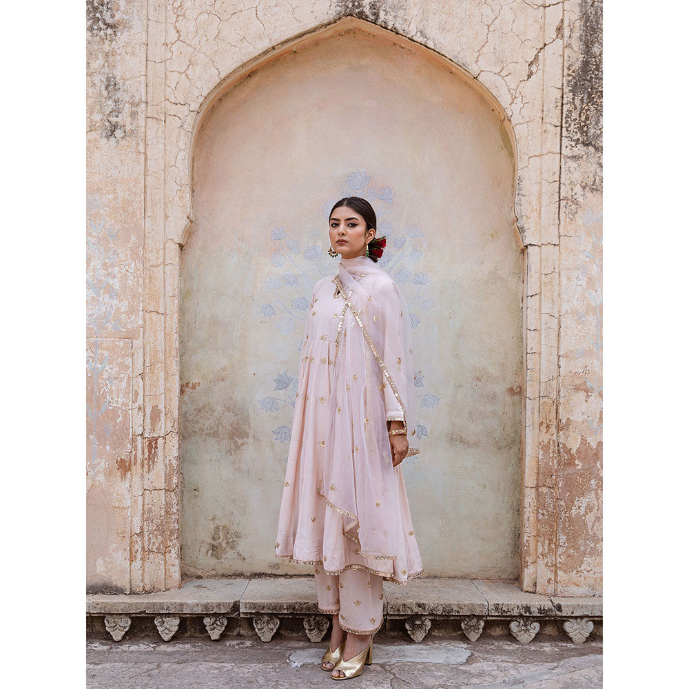Gulabo Jaipur Chandni Pink Kurta (Set of 3)