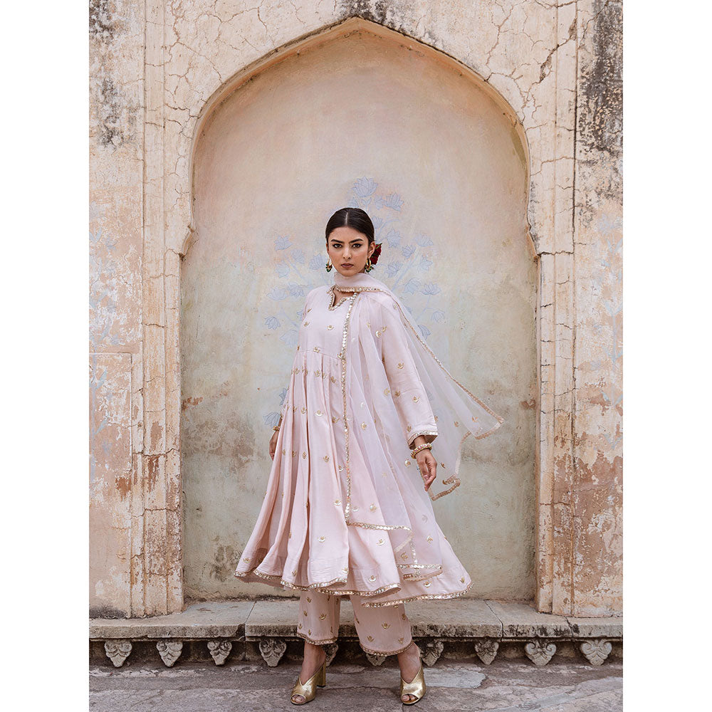 Gulabo Jaipur Chandni Pink Kurta (Set of 3)