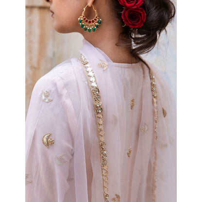 Gulabo Jaipur Chandni Pink Kurta (Set of 3)