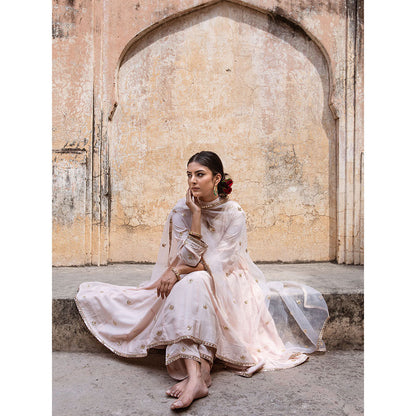 Gulabo Jaipur Chandni Pink Kurta (Set of 3)