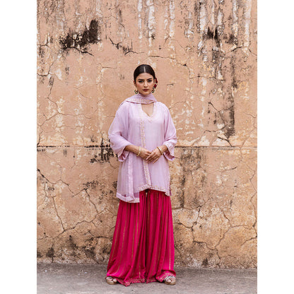 Gulabo Jaipur Umrao Pink Sharara (Set of 3)
