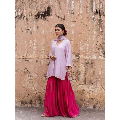 Gulabo Jaipur Umrao Pink Sharara (Set of 3)
