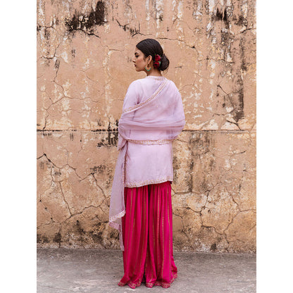 Gulabo Jaipur Umrao Pink Sharara (Set of 3)