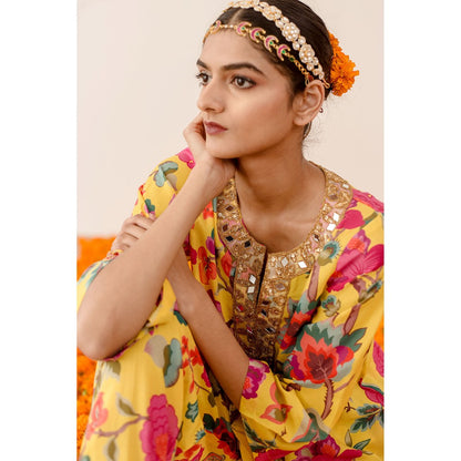 Gulabo Jaipur Rain Yellow Top with Pants Co-ord (Set of 2)