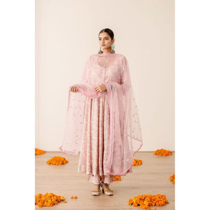 Gulabo Jaipur Khushi Pink Anarkali (Set of 3)