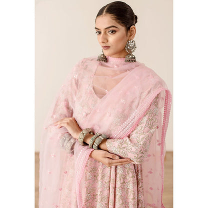 Gulabo Jaipur Khushi Pink Anarkali (Set of 3)
