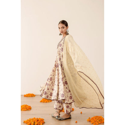 Gulabo Jaipur Sonam Purple Anarkali (Set of 3)