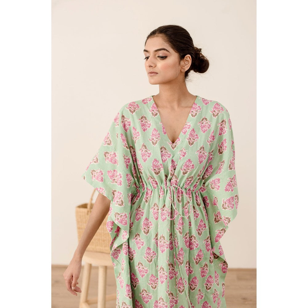 Gulabo Jaipur Taru Mint Green Kaftan