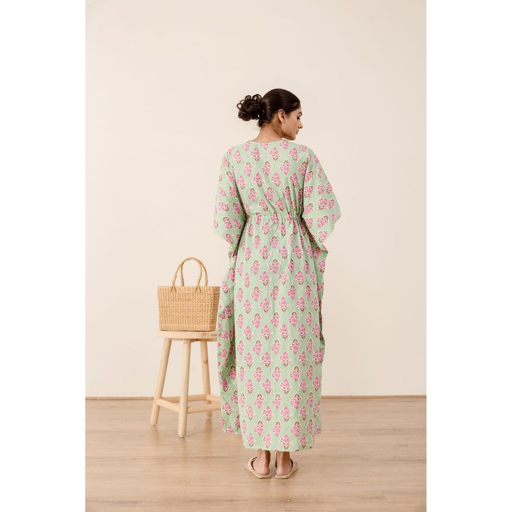 Gulabo Jaipur Taru Mint Green Kaftan