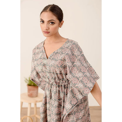 Gulabo Jaipur Taru Grey Kaftan