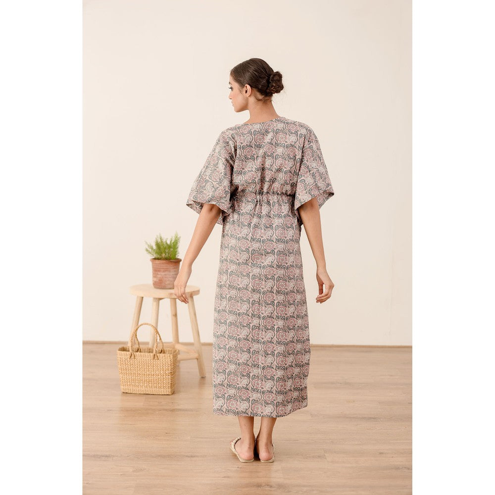 Gulabo Jaipur Taru Grey Kaftan