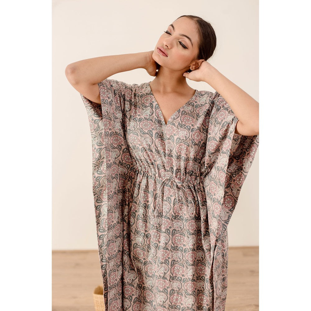 Gulabo Jaipur Taru Grey Kaftan