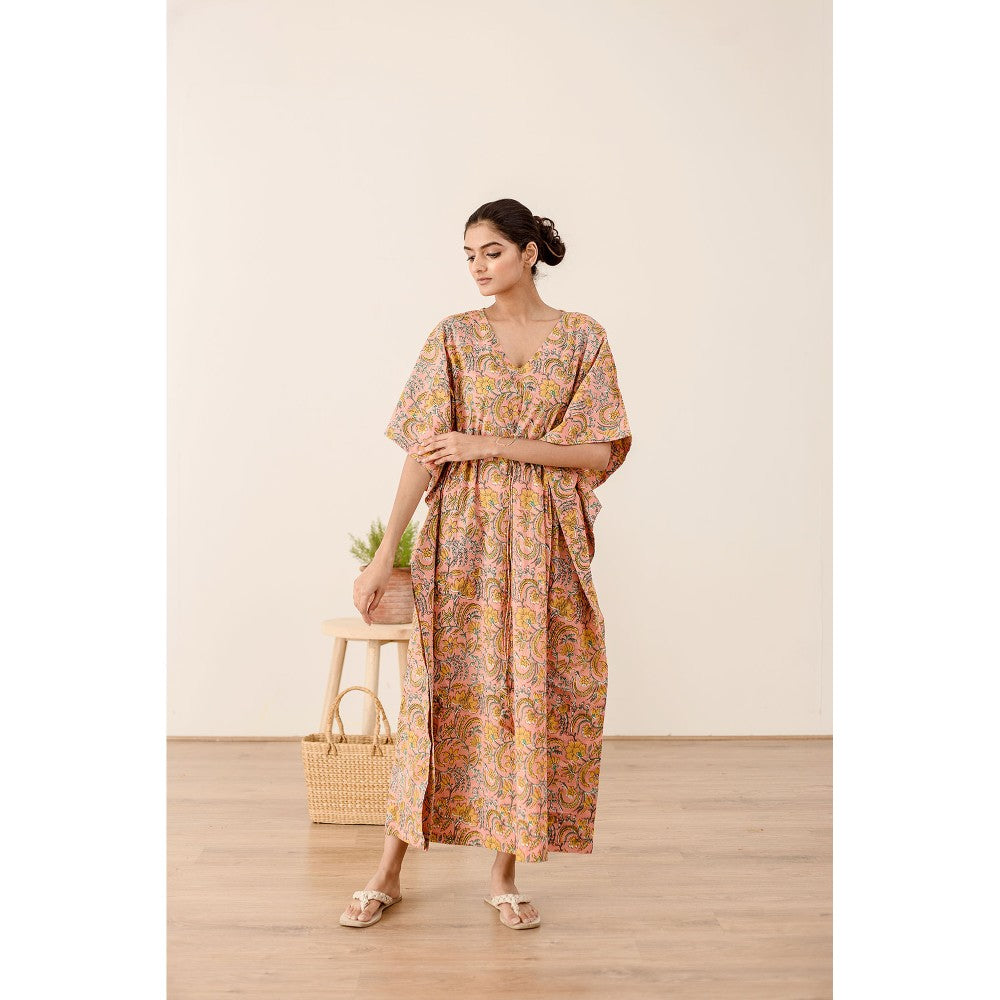 Gulabo Jaipur Taru Peach Kaftan
