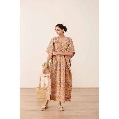 Gulabo Jaipur Taru Peach Kaftan