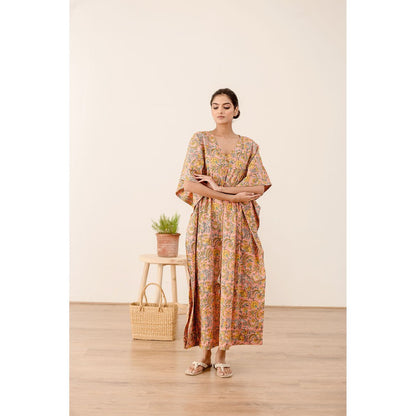 Gulabo Jaipur Taru Peach Kaftan