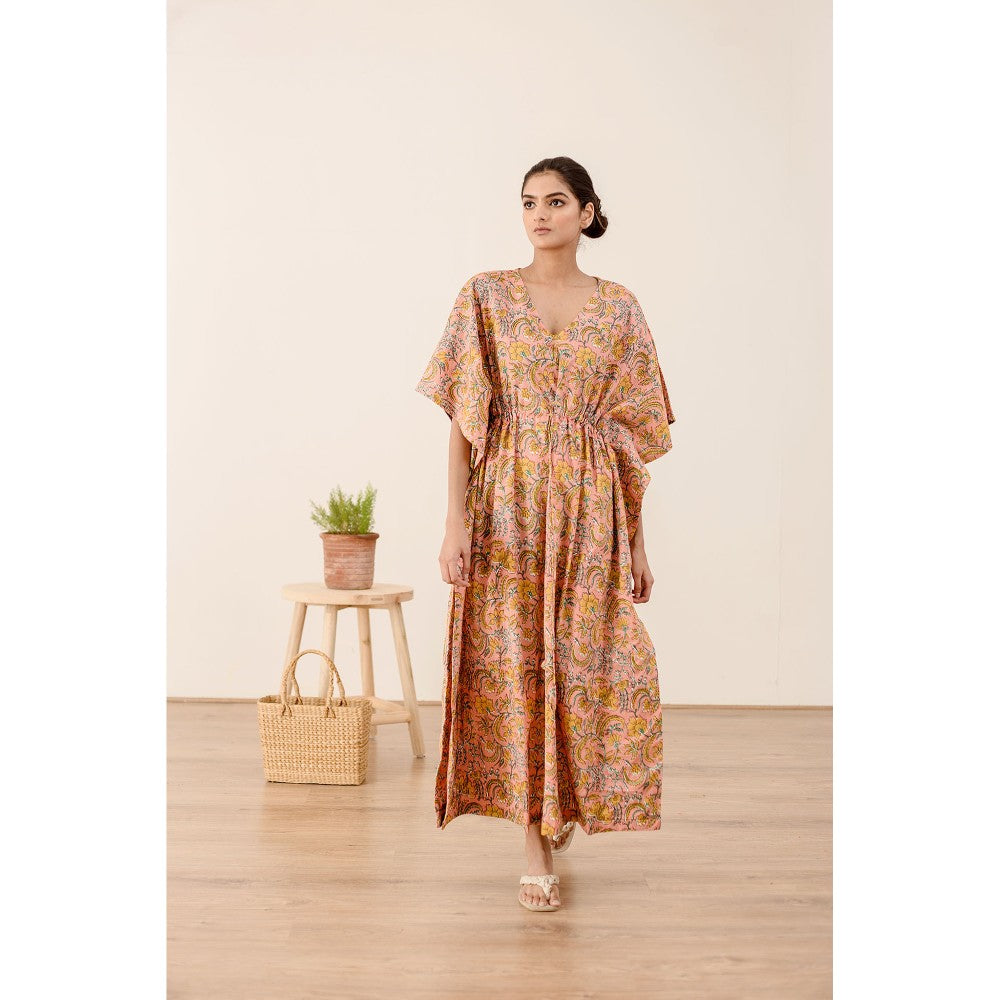Gulabo Jaipur Taru Peach Kaftan