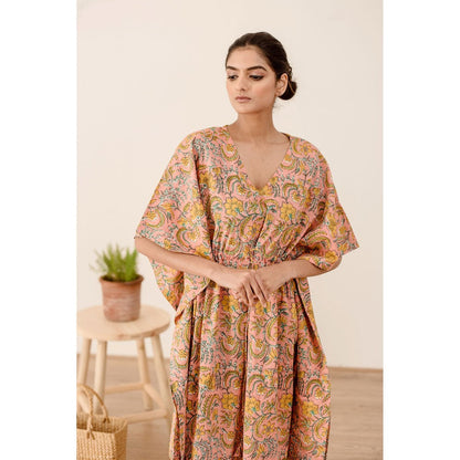 Gulabo Jaipur Taru Peach Kaftan
