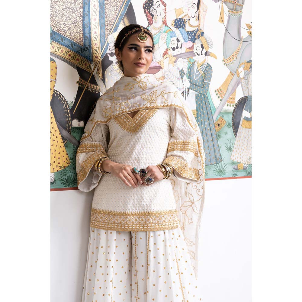 Gulabo Jaipur Poornima Sharara (Set of 3)