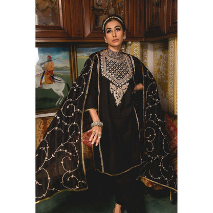 Gulabo Jaipur Emira Black Kurta (Set of 3)