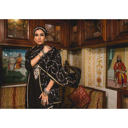 Gulabo Jaipur Emira Black Kurta (Set of 3)