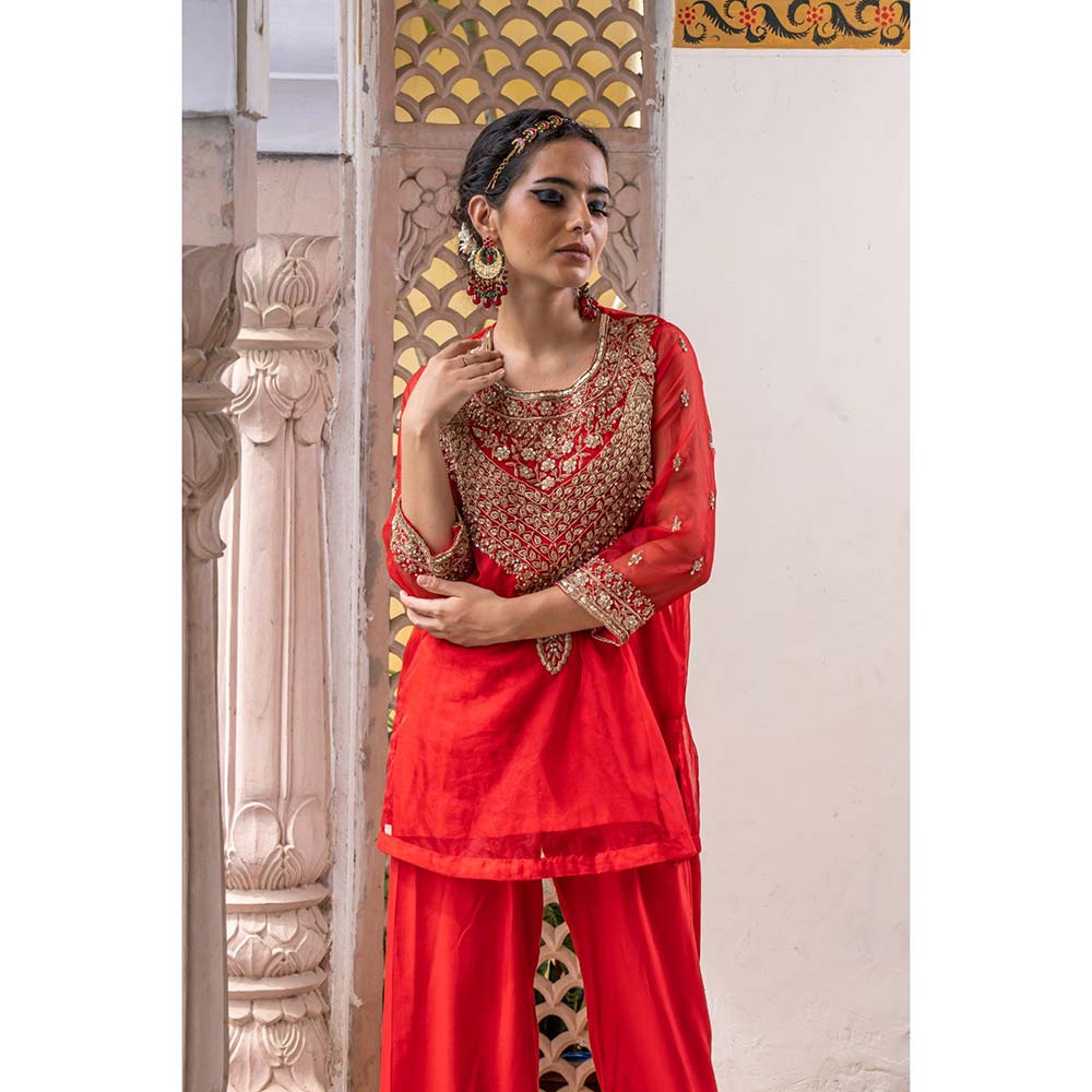 Gulabo Jaipur Zifa Red Co-ord (Set of 2)