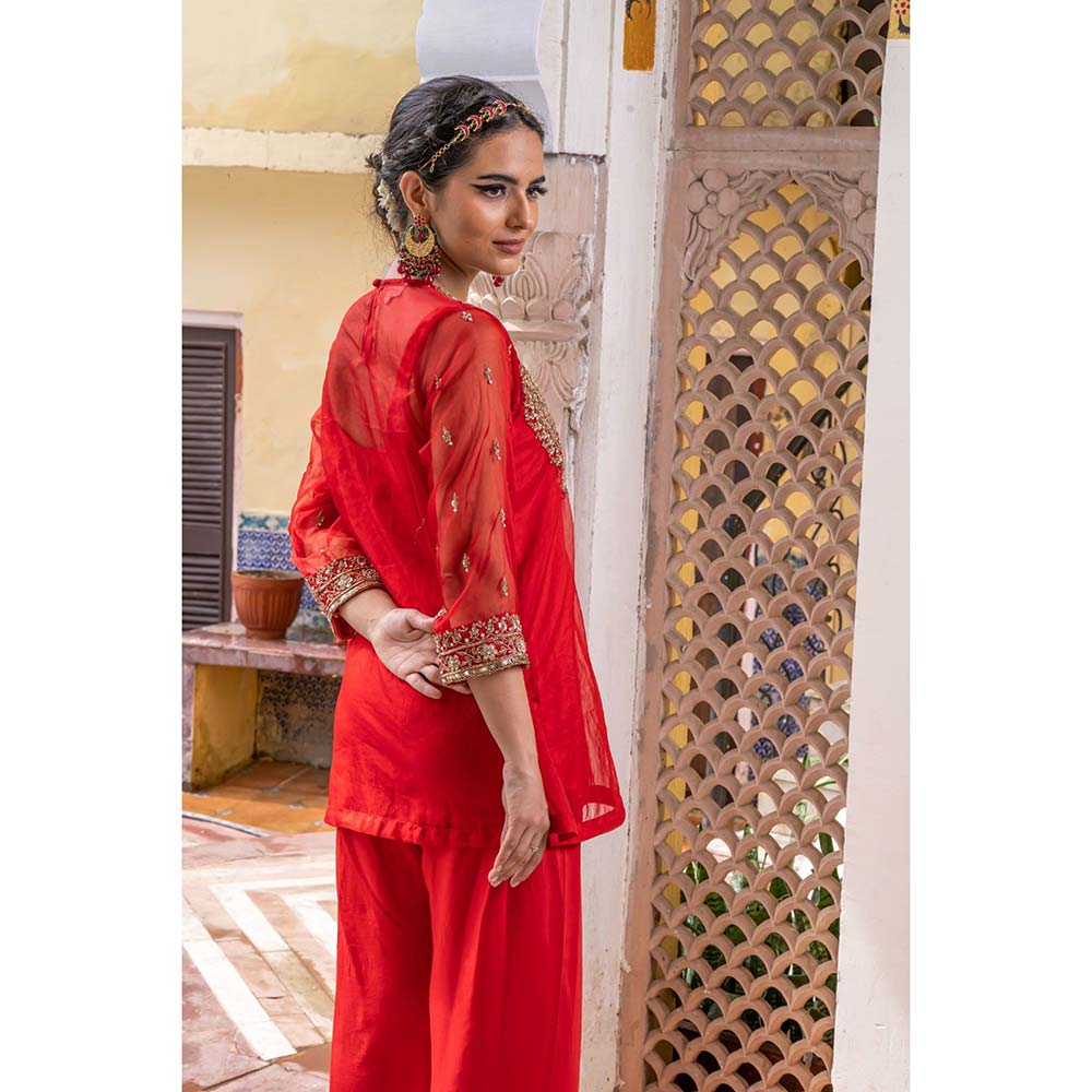 Gulabo Jaipur Zifa Red Co-ord (Set of 2)