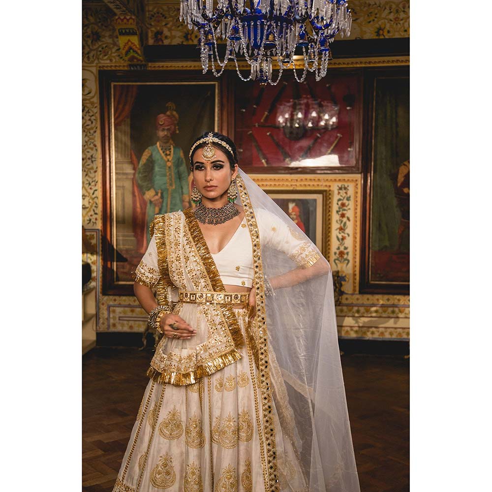 Gulabo Jaipur Gulnoor Lehenga (Set of 4)