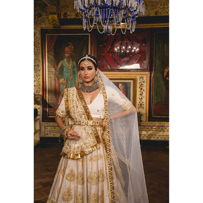 Gulabo Jaipur Gulnoor Lehenga (Set of 4)