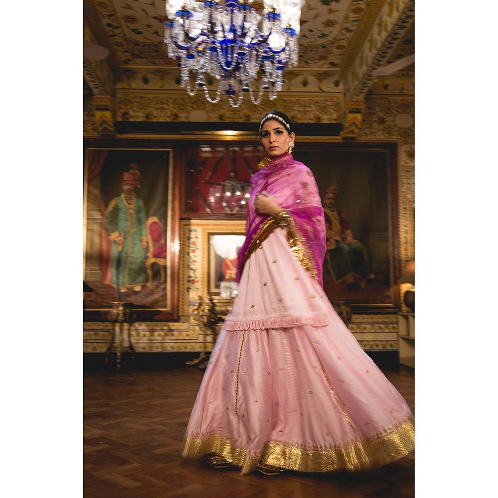 Gulabo Jaipur Imama Pink Sharara (Set of 3)