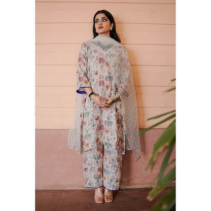 Gulabo Jaipur Meer Multi-Color Printed Embellished Kurta (Set of 3)