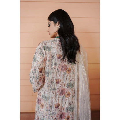Gulabo Jaipur Meer Multi-Color Printed Embellished Kurta (Set of 3)