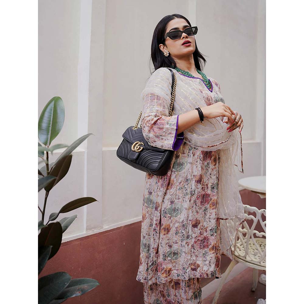 Gulabo Jaipur Meer Multi-Color Printed Embellished Kurta (Set of 3)